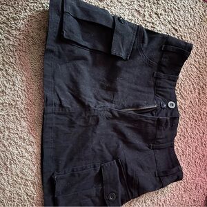 SHEIN Black Mini Skirt with Pockets NWT